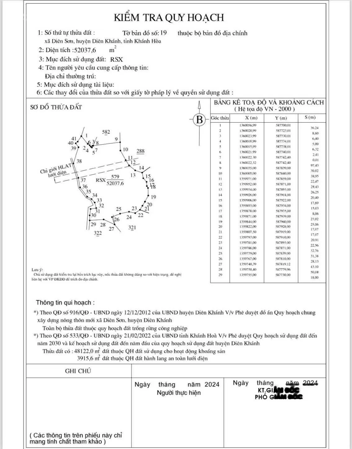 Bán đất hơn 5 hecta làm trang trại, khu nghỉ dưỡng, Diên Sơn, Diên Khánh giá 1 tỷ 6