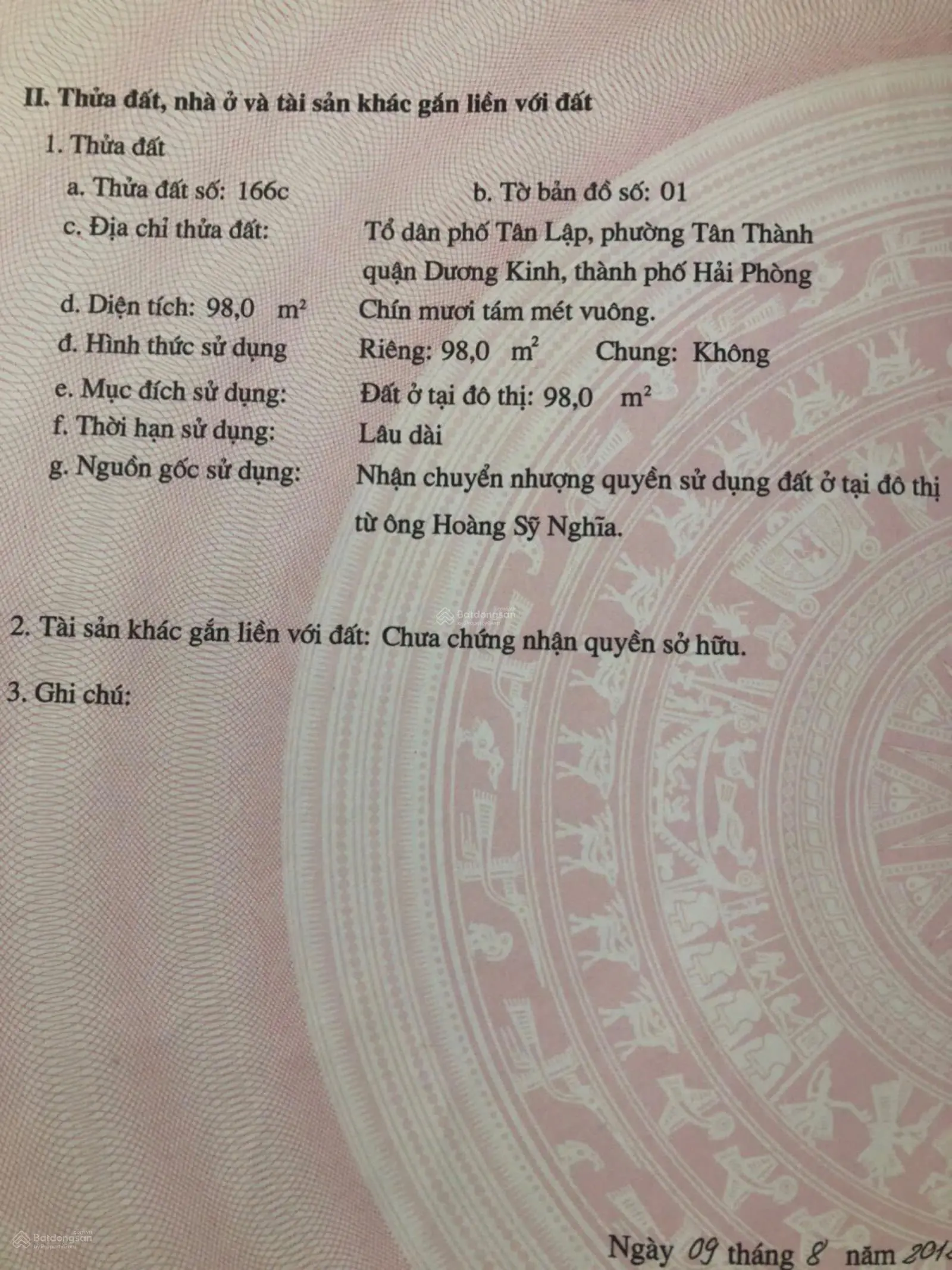 Mặt đường mạc phúc tư, tân thành, dương kinh mới trải nhựa đẹp chỉ 2ty1 -diện tích: 98m2 nga