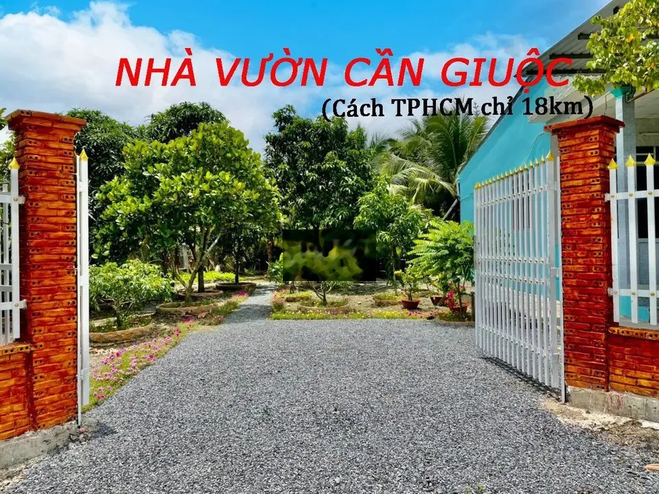 Chủ gửi bán căn nhà vườn hơn 600m2, gần quốc lộ 50 khu nhiều nhà vườn