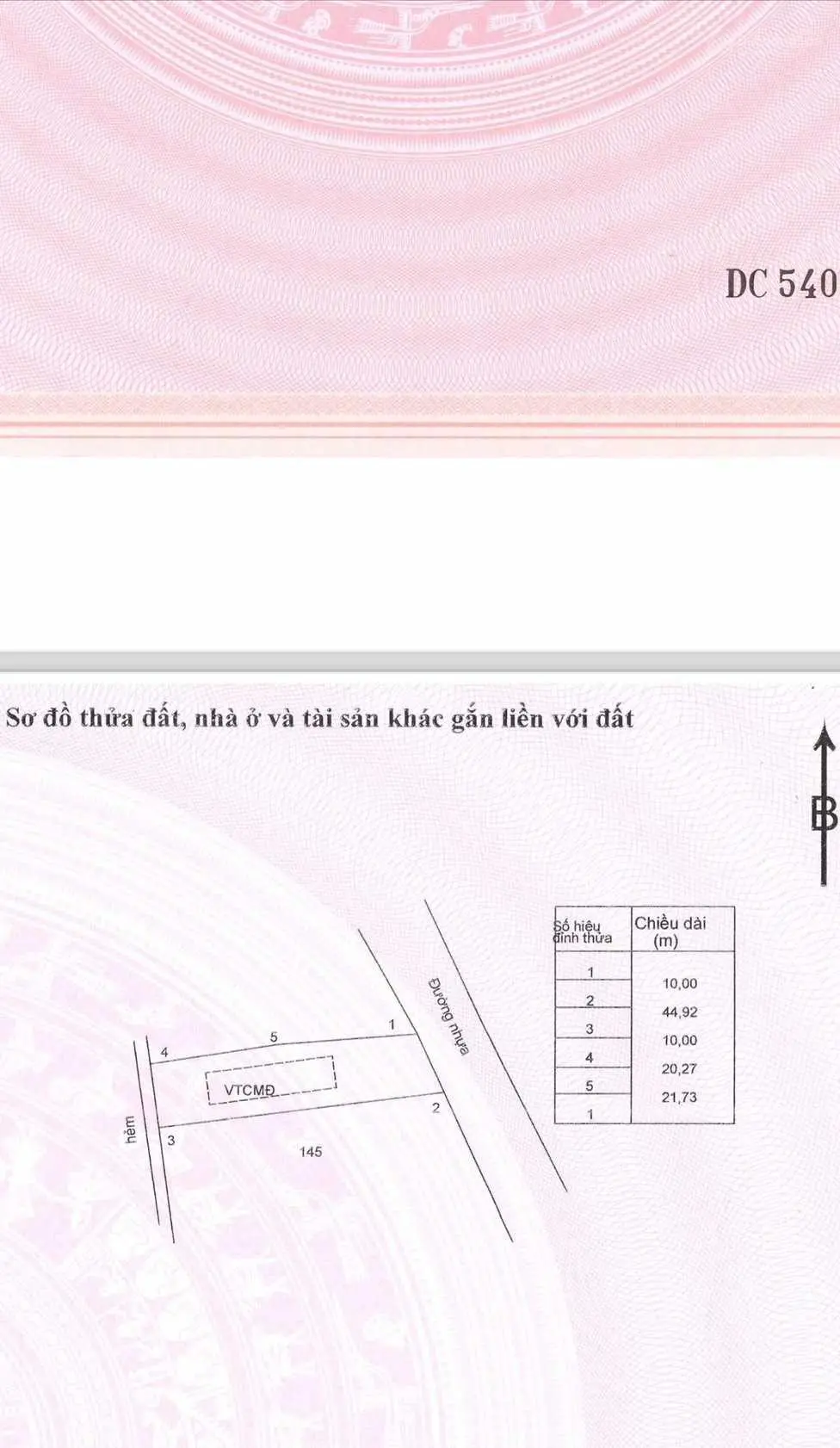 Bán đất sổ đỏ xã Phước Hội, Huyện Đất Đỏ, đất cách biển 1.2km, 10x44m, mặt tiền đường nhựa, 3.9 tỷ