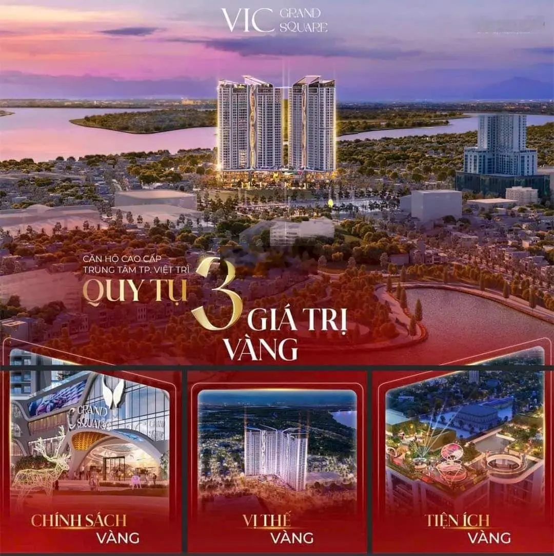 Bán căn hộ chung cư tại Vic Grand Square, giá chỉ với 1,1 tỷ VND, diện tích 34m2