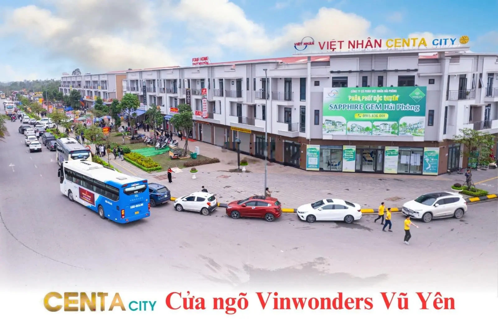 Chính thức khởi công cầu Nguyễn Trãi - Bán nhà phố Centa City, 75m2 rẻ hơn 700 triệu