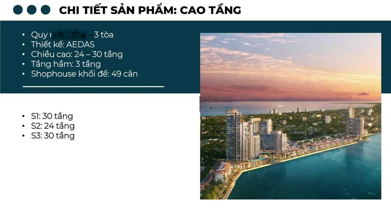 Bán căn Townhouse Sonata, thấp tầng Sun Symphony bám trục đường Trần Hưng Đạo. Căn siêu hiếm.