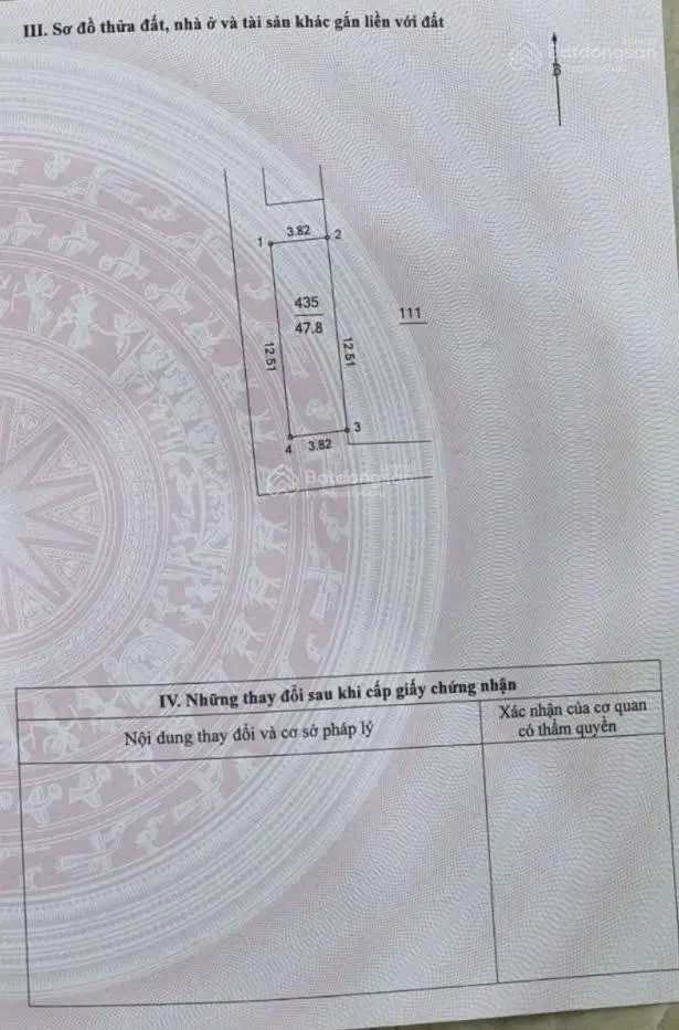 Chính chủ cần bán mảnh đất Thôn Bãi Cao Viên