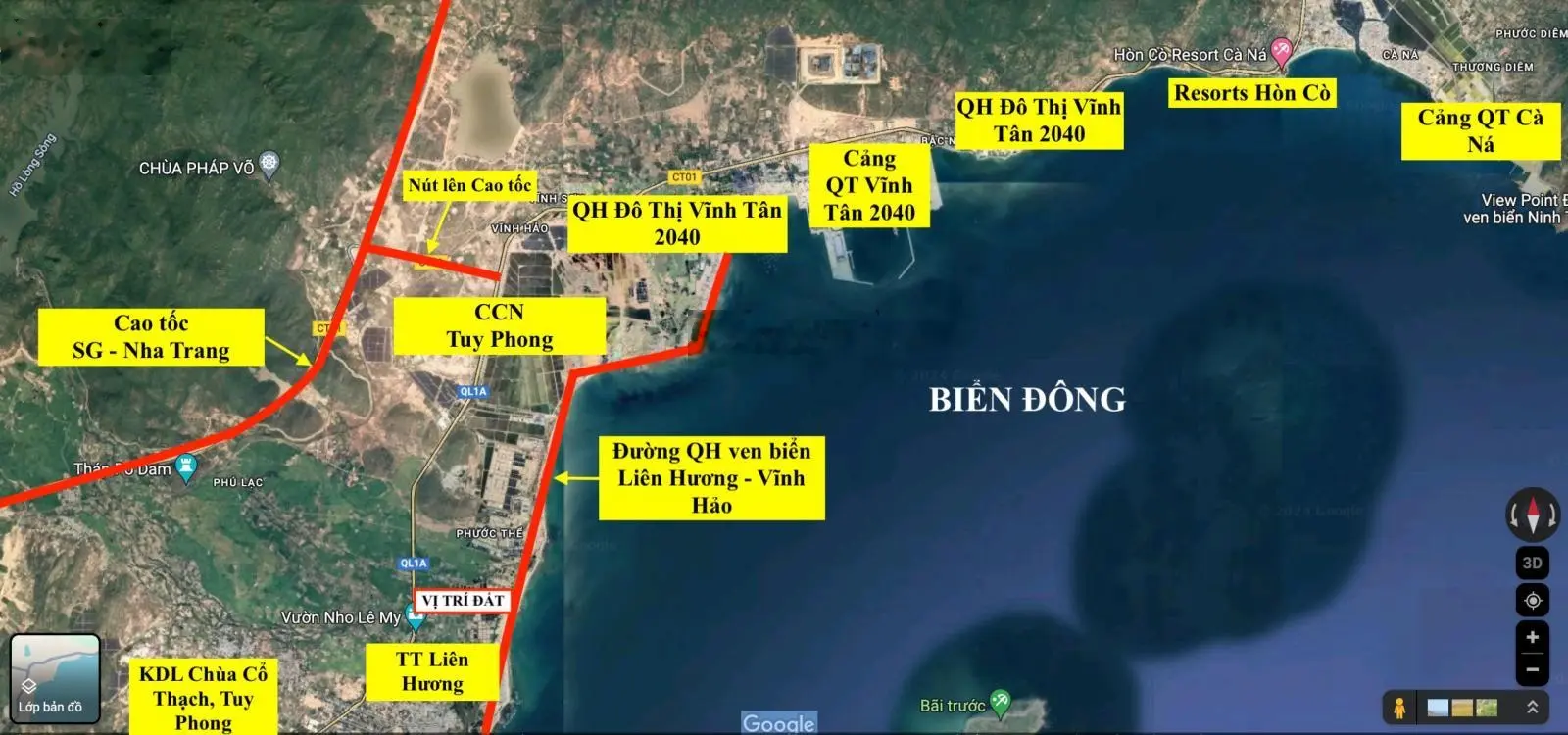 Đón sóng QH KDL Biển Cổ Thạch (1000ha), bán nhanh Lô đất đối diện Trường học, đường QH:29m, sổ sẵn.