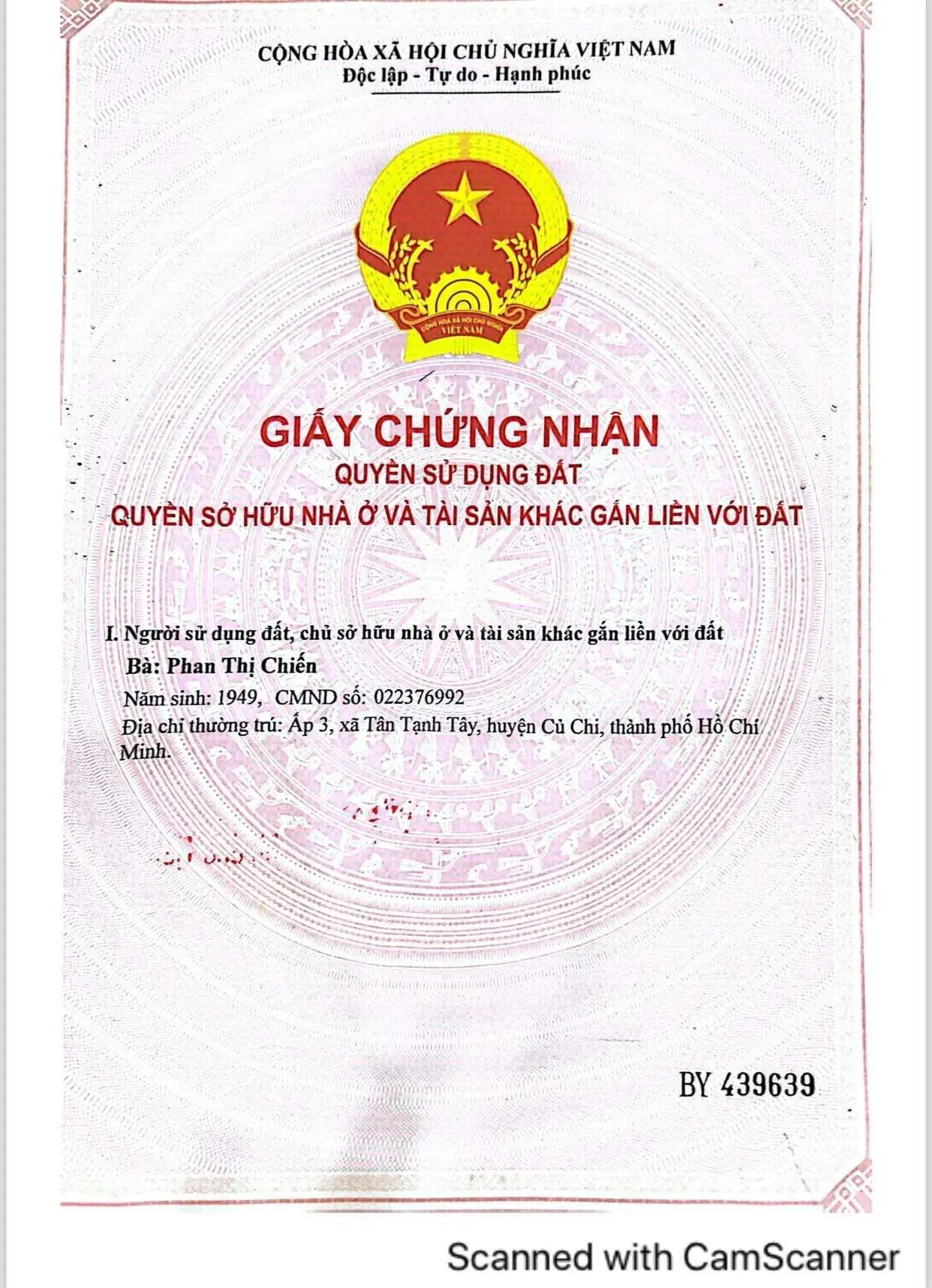 Cần bán nhà xưởng Củ Chi chính chủ