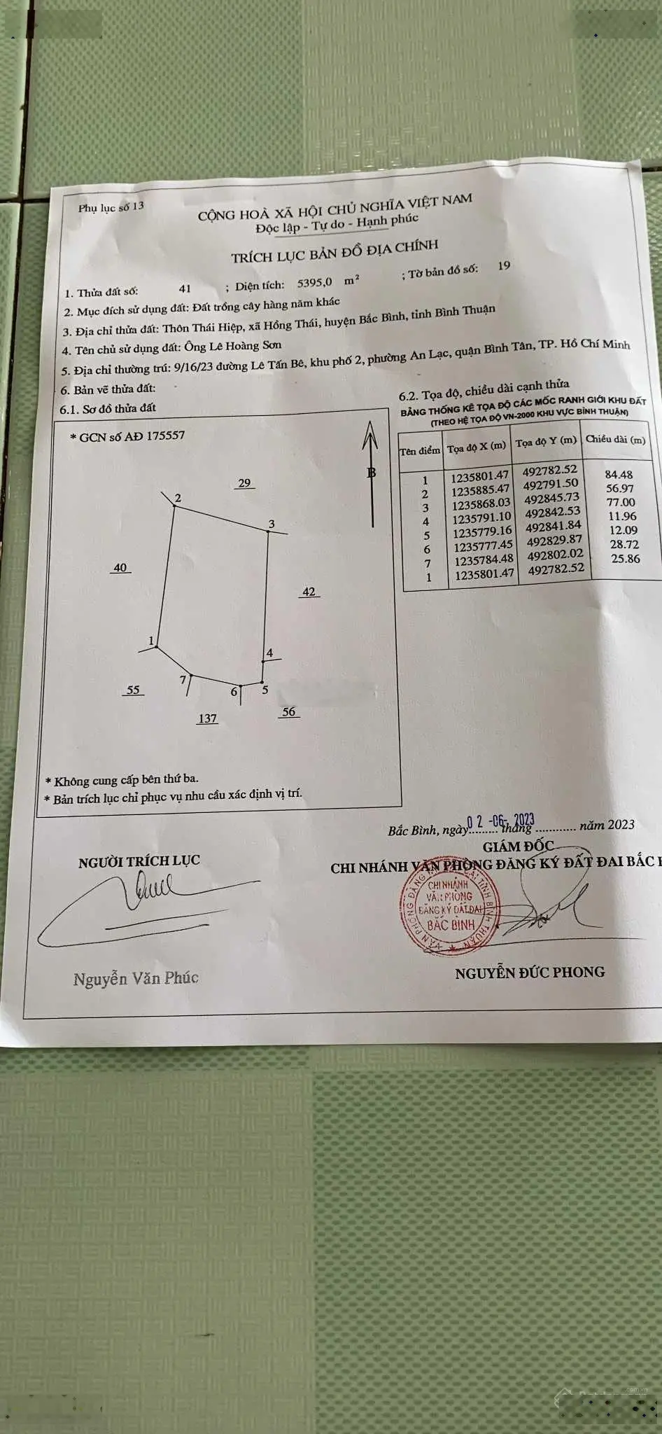 Đất Hồng Thái 405 triệu/ 5.395m2 - cách đường liên xã 800m, đường liên huyện 1km SHR 0977 153 ***