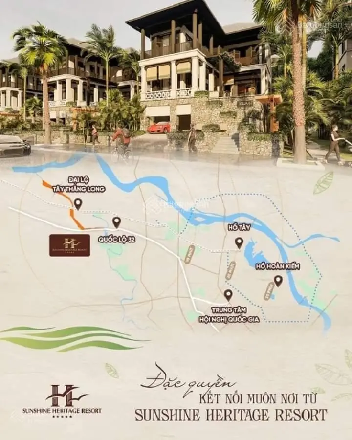 Chuyển nhượng lô đất xây resort dự án kđt sinh thái cẩm đình hiệp thuận (sunshine heritage hà nội)