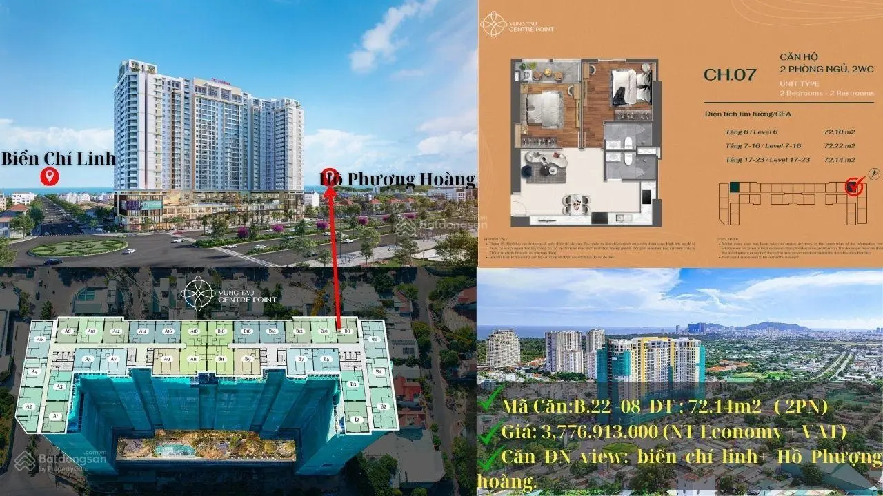 Vung Tau Centre Point suất ngoại giao cuối cùng CĐT giá 2.8 tỷ/72m2, quà tặng hấp dẫn đến 2tỷ đồng