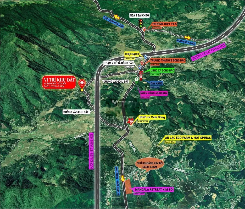 Bán gấp 02 lô đất kim bôi sát đường liên kết vùng Kim Bôi, Hòa bình