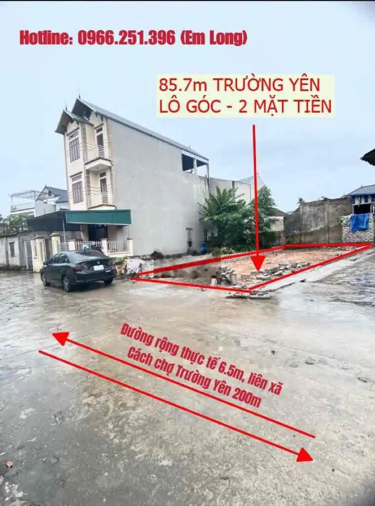 Bán đất tại Trường Yên, Chương Mỹ. Diện tích 85,7m2