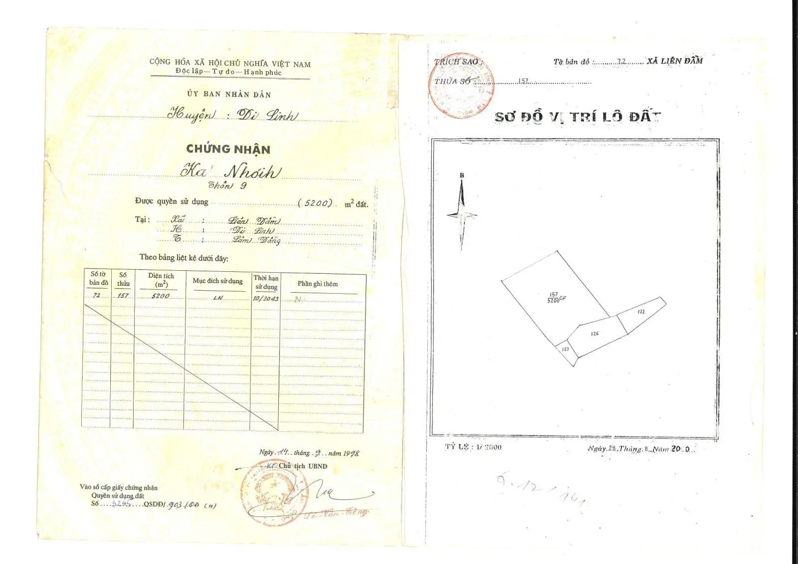 Mình chính chủ bán lô đất 1.5ha tại Di Linh - Lâm, SHR