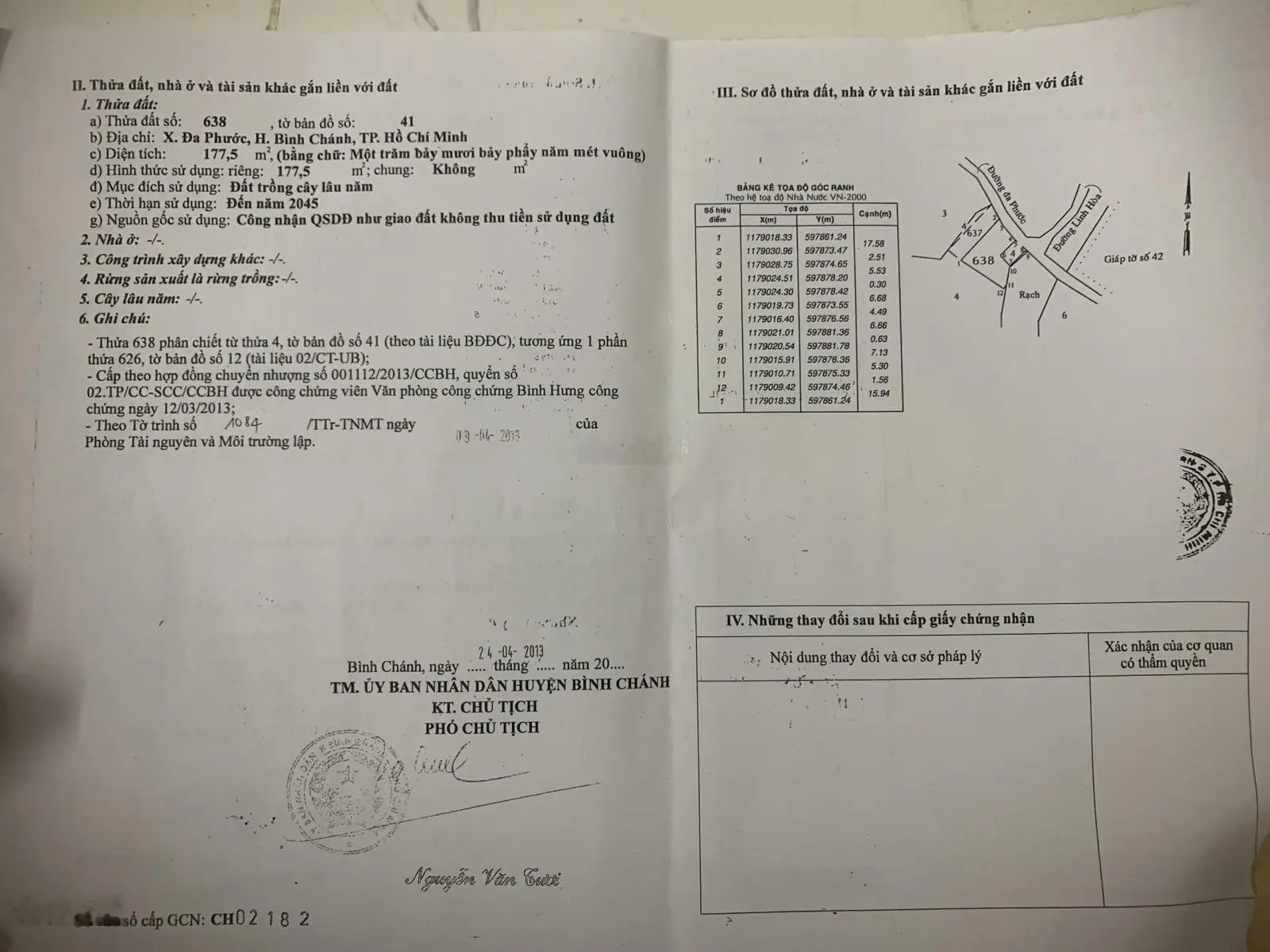 Chính chủ cần bán 2 lô đất mặt tiền đường số 4b, đã tách 2 sổ chính chủ.