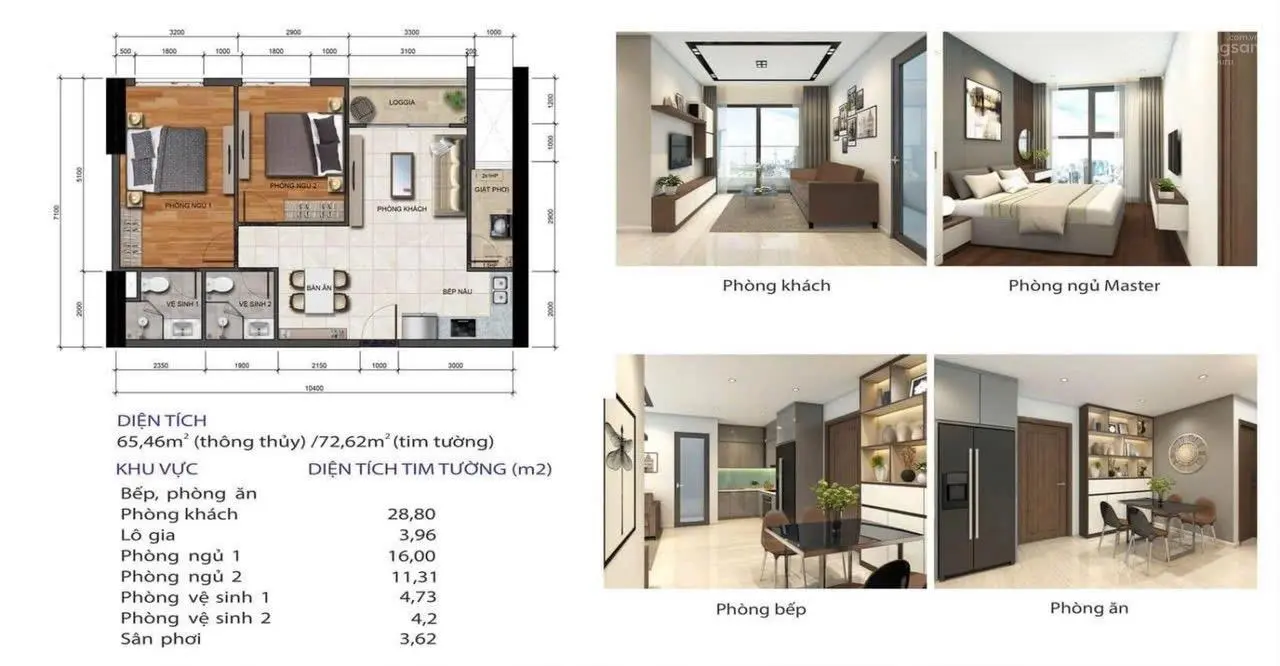 1 tỷ 7 sở hữu căn hộ 2PN Phú Tài Residence 72m2 View mát