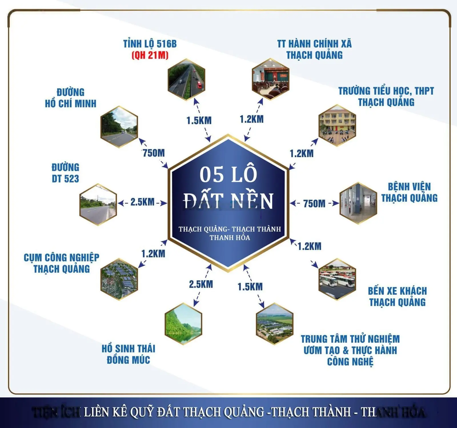 Sẵn 5 lô Quảng Tân, ngay chợ Thạch Quảng đi vào, Cách đường liên huyện 100m, 110m2, giá chỉ 200tr