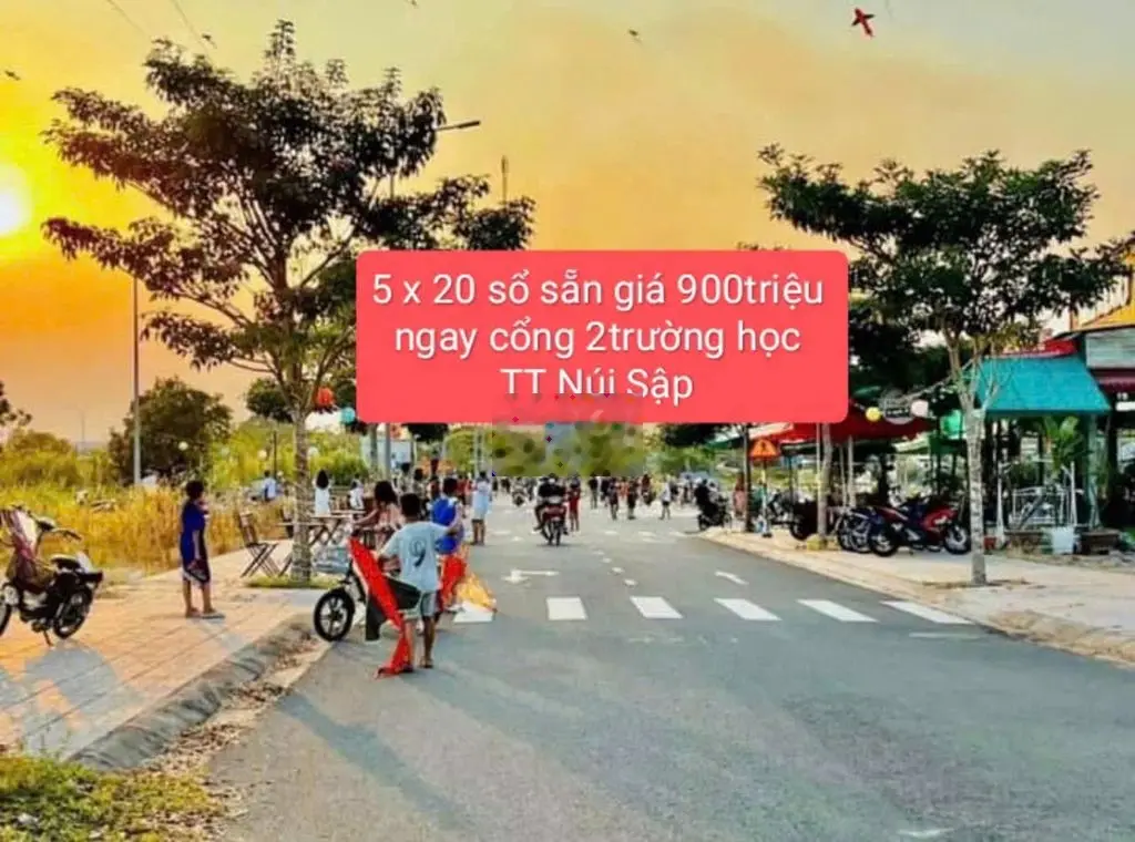 Bán đất nền 5x20m, trung tâm TT Núi Sập, Thoại Sơn, An Giang