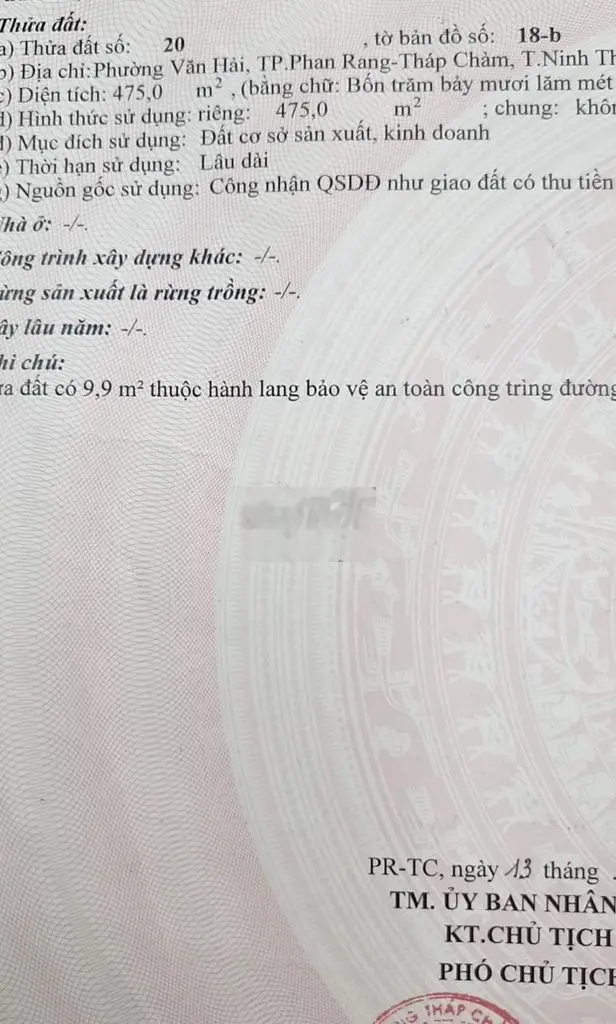 BÁN ĐẤT MẶT TIỀN YÊN NINH - NINH CHỮ! SÁT BIỂN