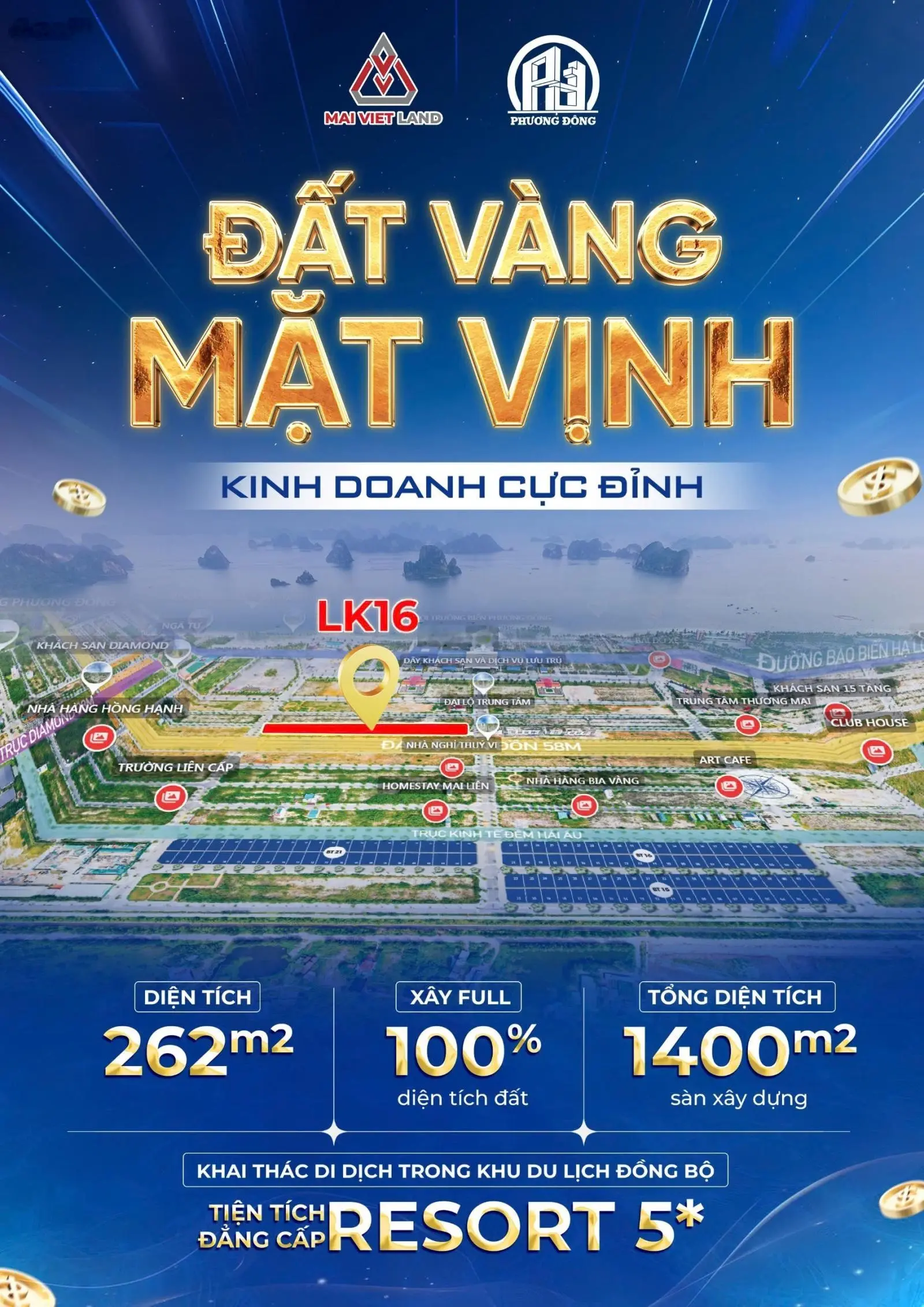 Bán đất nền dự án giá chỉ 28 triệu/m² tại Vân Đồn