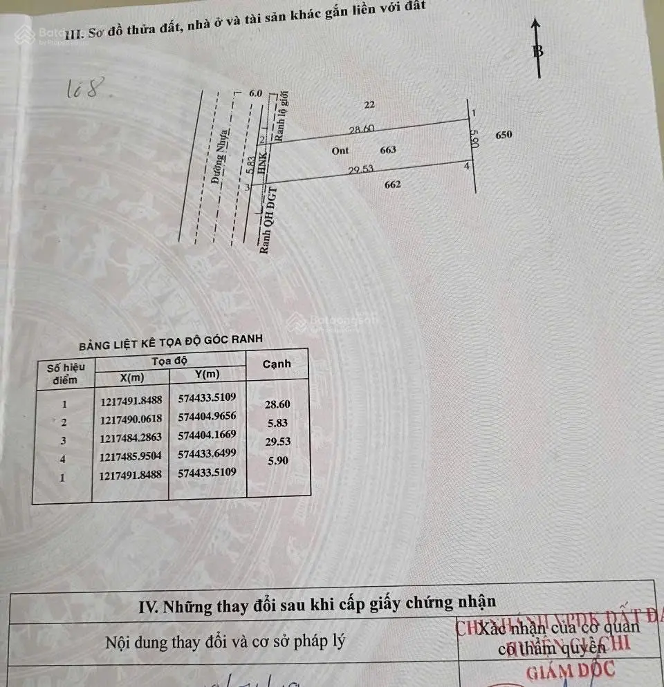 Ra gấp lô đất 168m2, ngay chợ Phước Thạnh, Củ Chi sổ hồng riêng