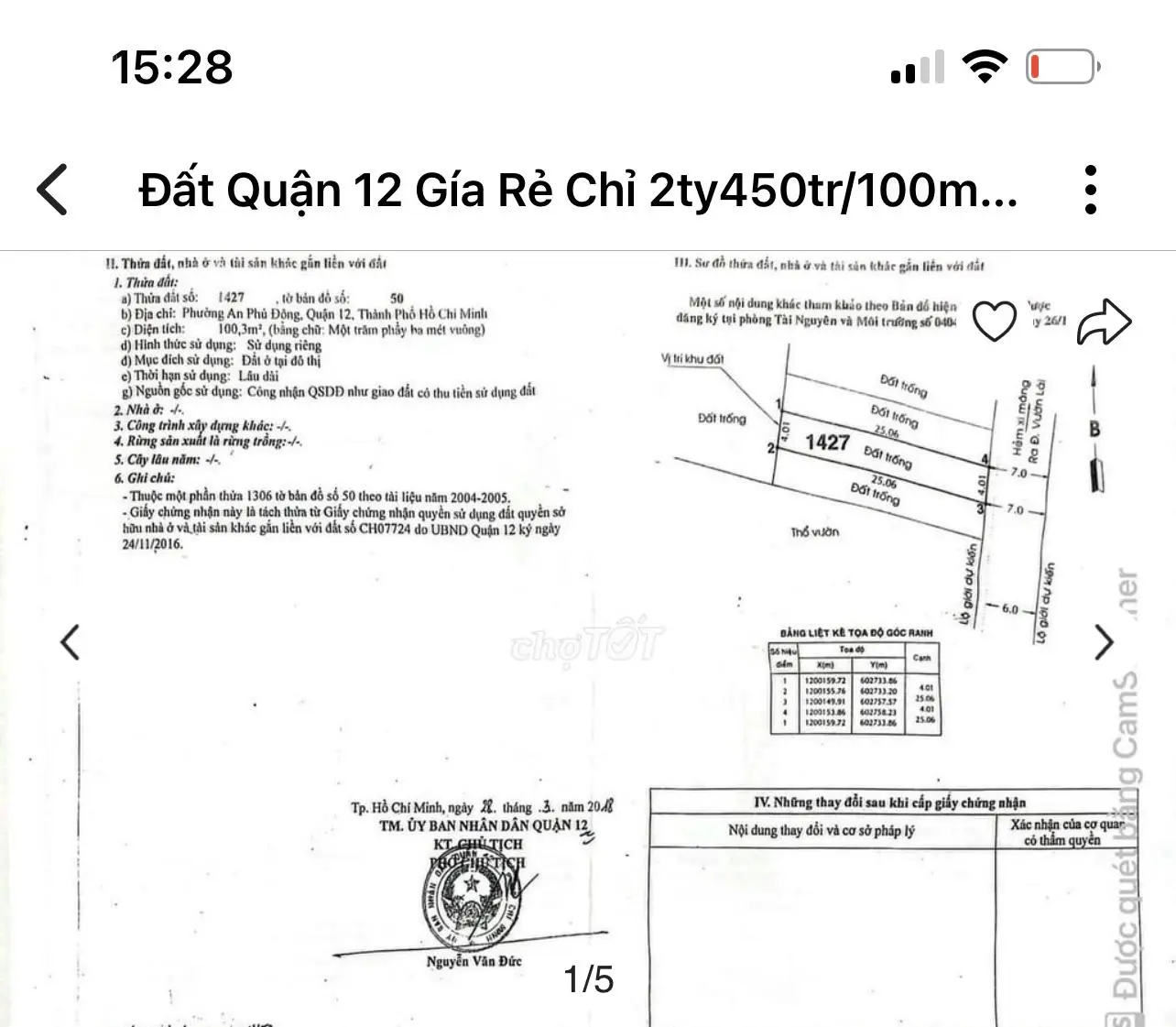 Kẹt tiền bán nhà 1T1L thiết kế đẹp 3PN 110m2 gần chợ Tân Phước Khánh dân cư đông đúc sổ hồng riêng