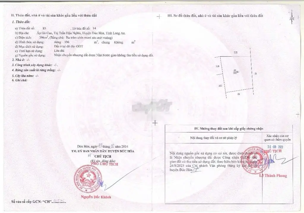 cần bán gấp đất thị trấn hậu nghĩa