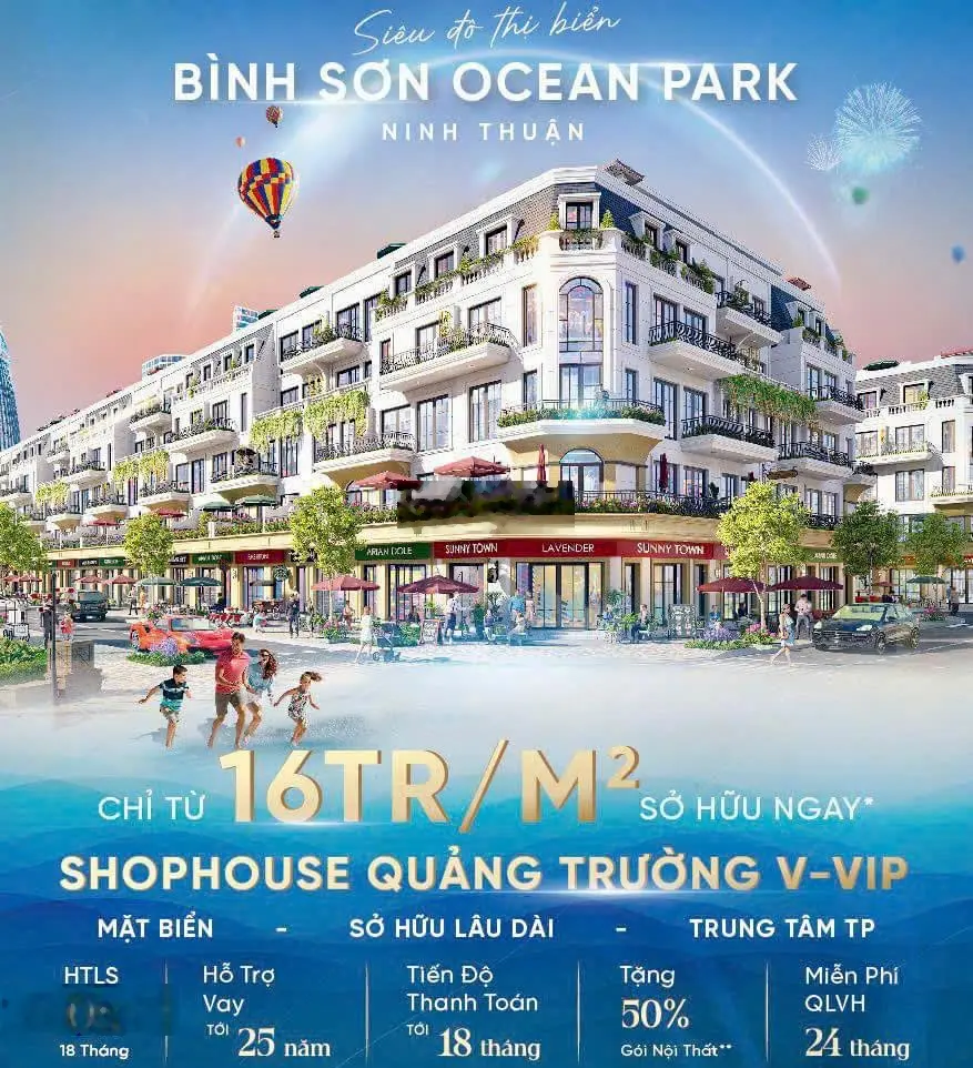 Cặp góc hoa hậu Bình Sơn Ocean Park, Ninh Thuận, vị trí đẹp, giá đầu tư, sinh lời cao cho NĐT