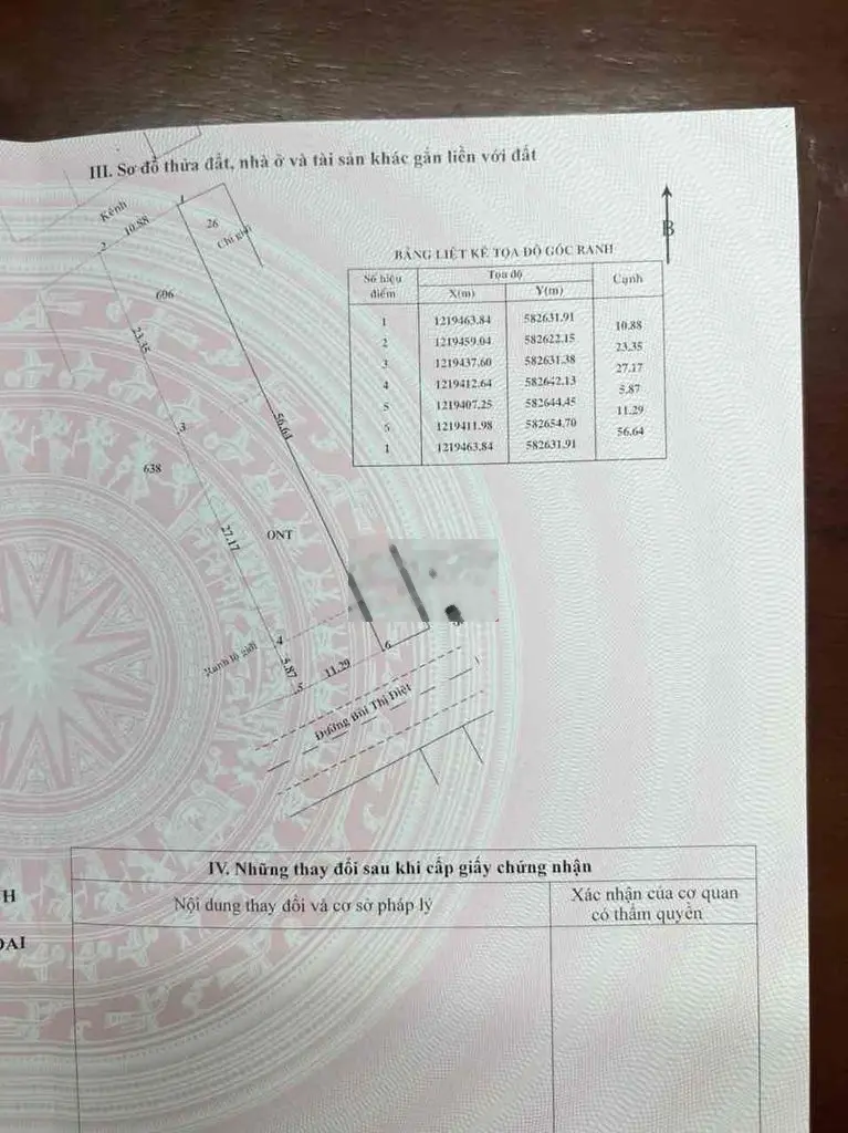 mặt tiền đường Bùi Thị Diệt