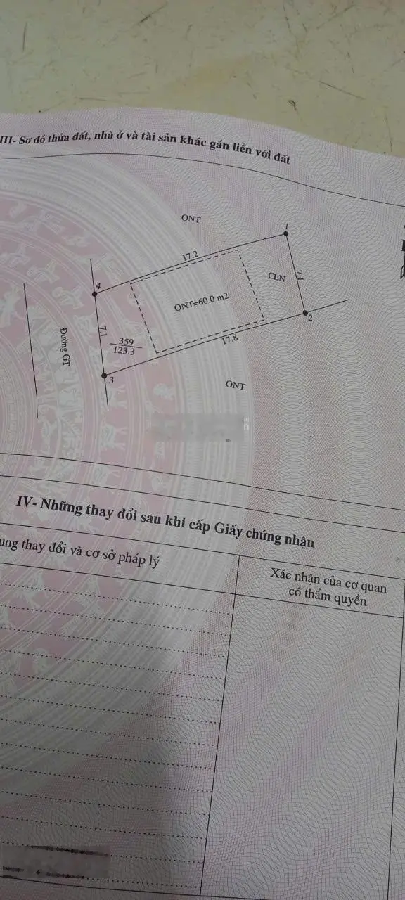 Bán gấp! Nhỉnh 400tr có ngay lô 7.1m mặt tiền. 123m2 tại khu 1 Thạch Đồng, Thanh Thuỷ, Phú Thọ