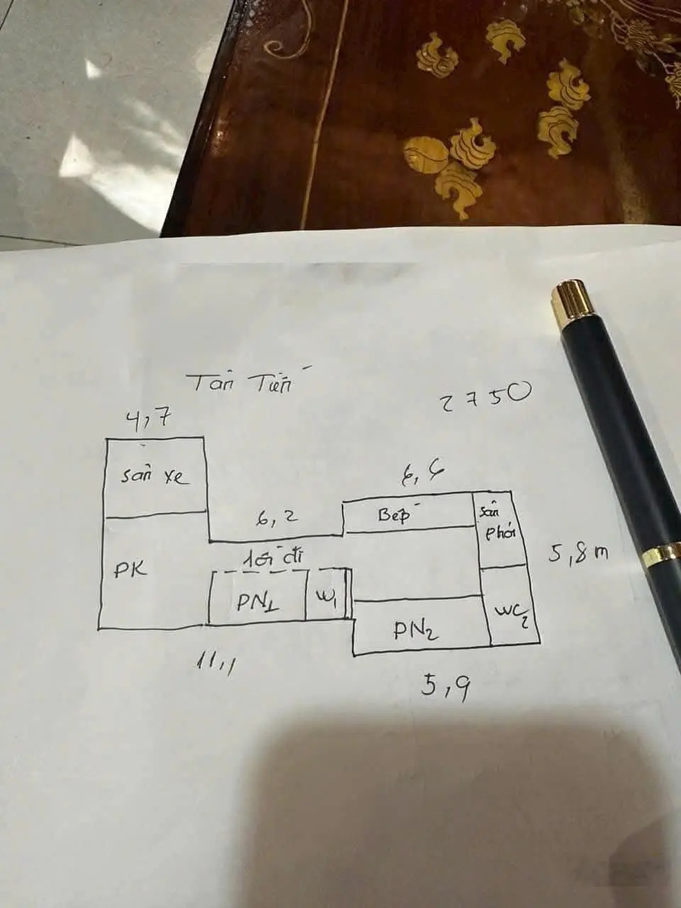 Bán nhà gần ngay công an tỉnh phường Tân Mai