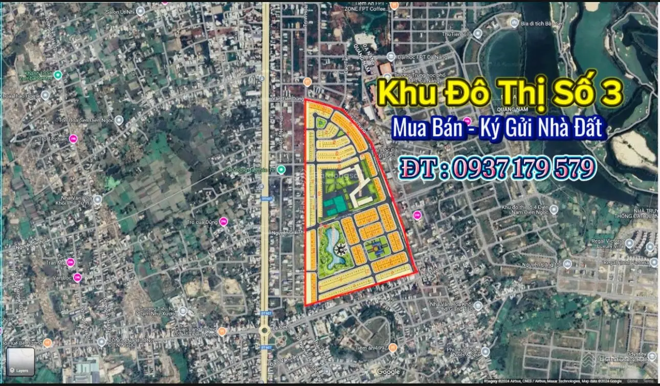 Biệt Thự KĐT số 3 Điện Ngọc 0905 575 ***