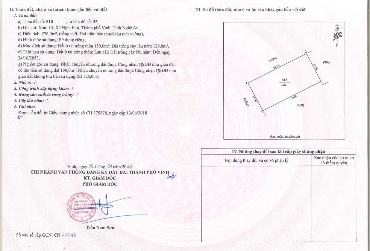 Bán lô đất ngõ 2 mặt đường Hoàng Phan Thái, TP Vinh. Diện tích rộng, xây biệt thự được