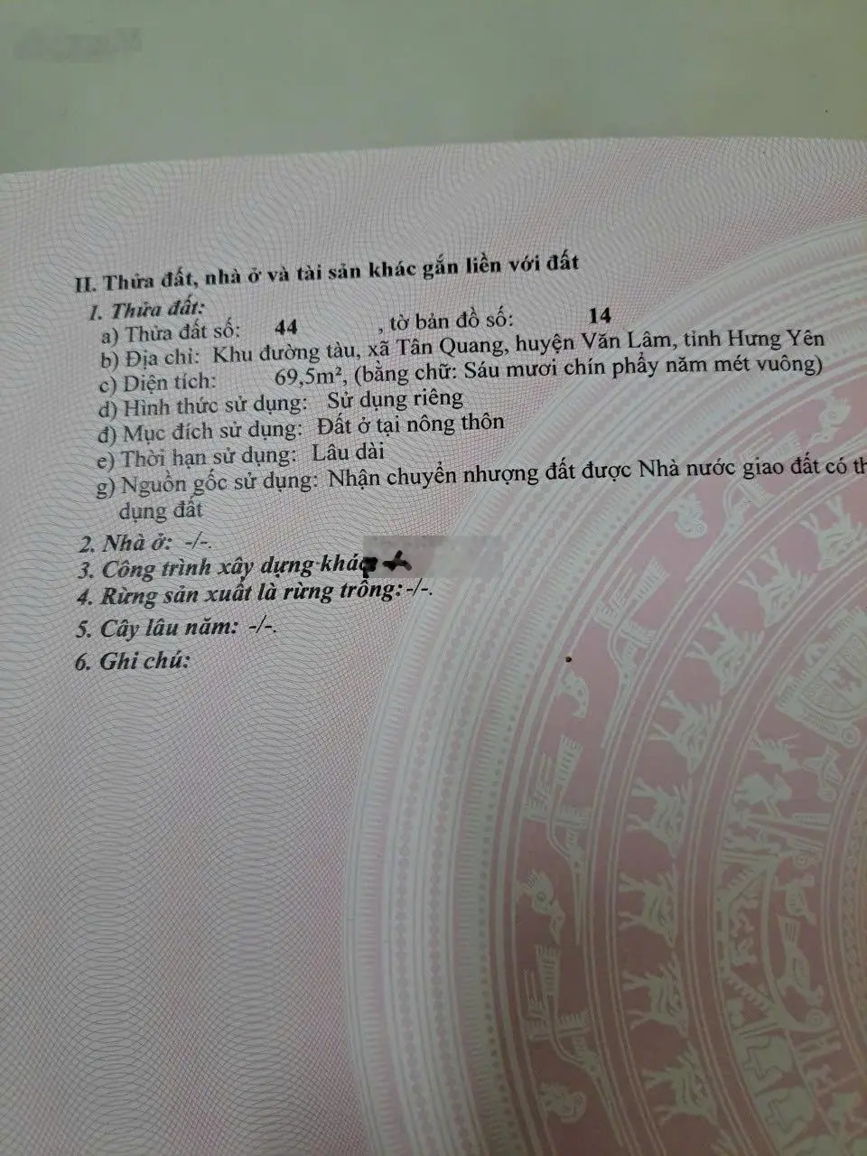 Cắt lỗ bán nhanh 69,5m2 đất thổ cư tại Ku Đường Tàu, Tân Quang - Văn Lâm - HY. Giá đầu tư là thắng