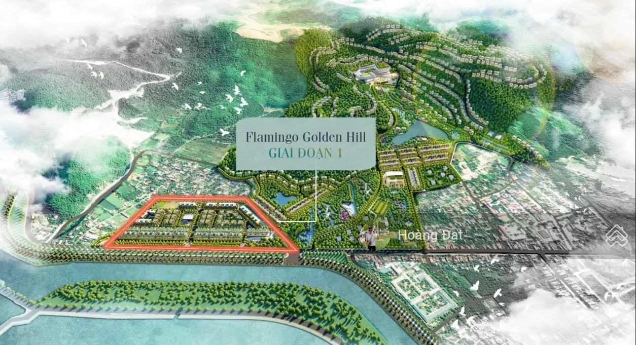 Bán liền kề view đẹp tại Flamingo Golden Hill, giá cực chất chỉ 5,8 tỷ vnd, 7x15m, 3,5 tầng