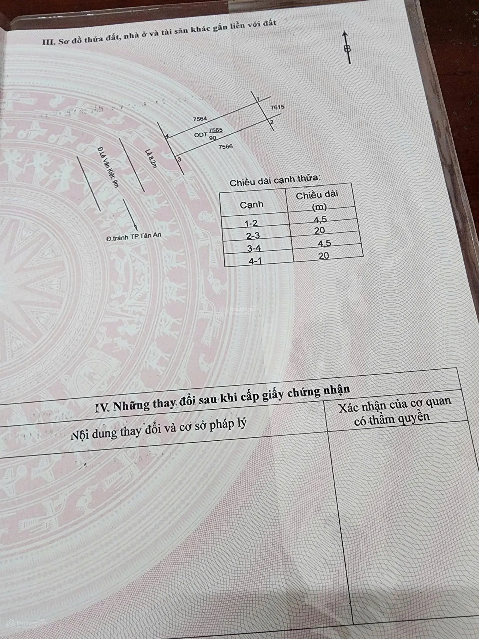 Bán đất tại Idico Tân An, giá 2,5 tỷ, diện tích 90m2, mặt tiền 8m