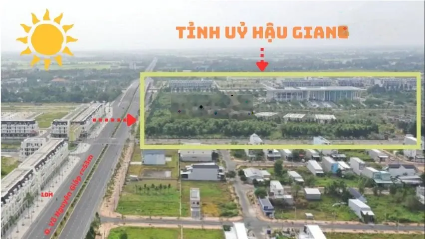 Bán đất đối diện cổng tỉnh uỷ DIC Victory Hậu Giang