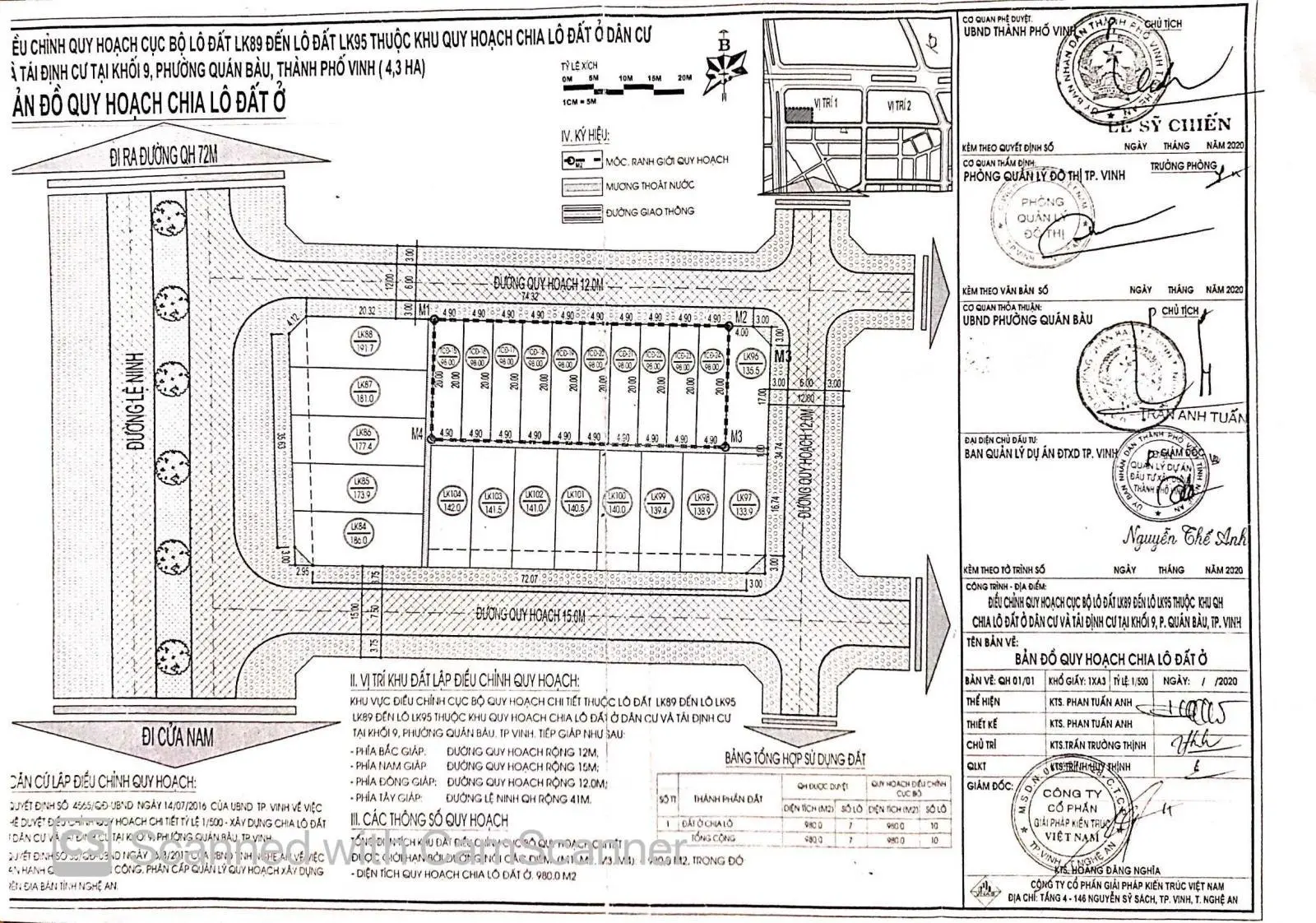 Bán đất đấu giá khối 7 Quán Bàu đường 12m gần Lê Ninh mặt đường Võ Trọng Ân