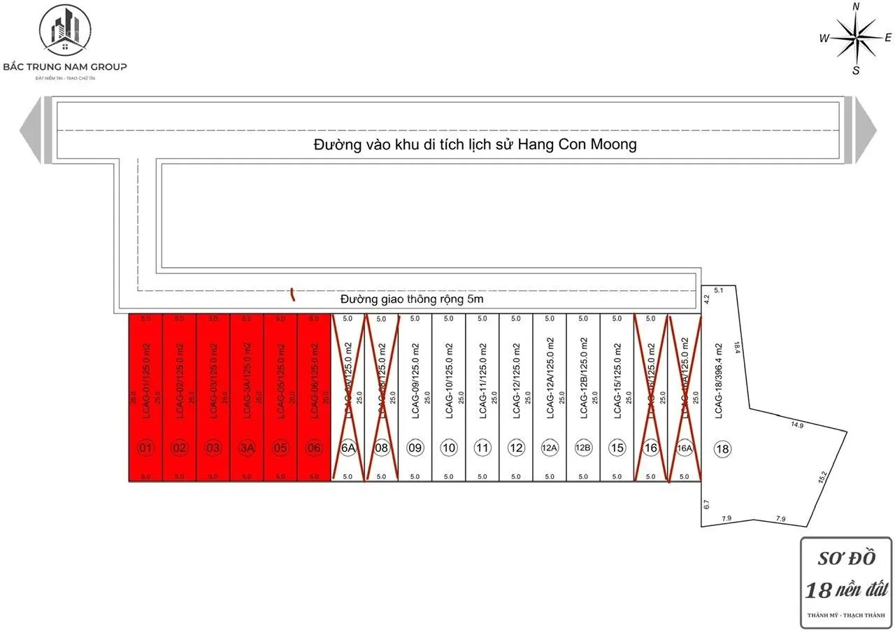 Bán 8 suất đất tại quỹ 18 nền thôn Lệ Cẩm 2 sát đường liên tỉnh rộng 14 M. Giá từ: 200 Triệu /nền