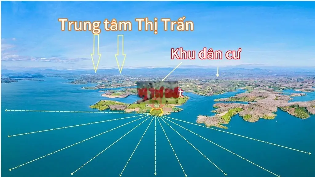 Bán đất view hồ có 217m bám Mặt tiền đường và 150m bám mặt tiền hồ