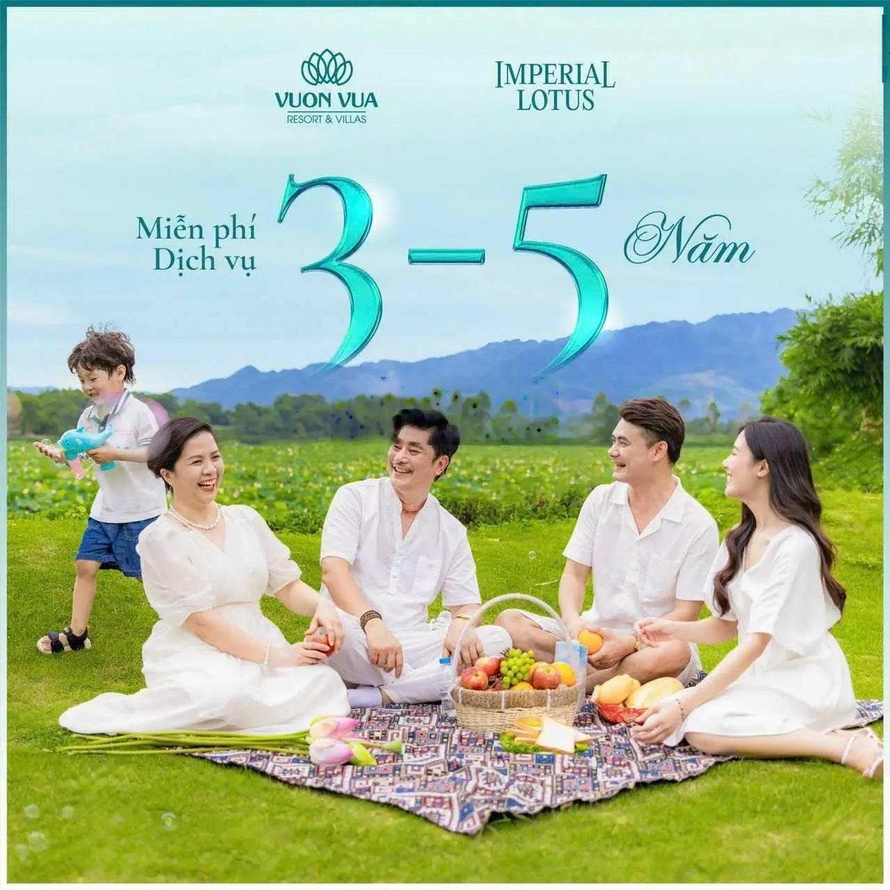 Quỹ căn Biệt thự mặt hồ Imperial Lotus Vườn Vua Resort chỉ từ 1,9tỷ ký HĐMB C.Khấu16% miễn lãi 36th