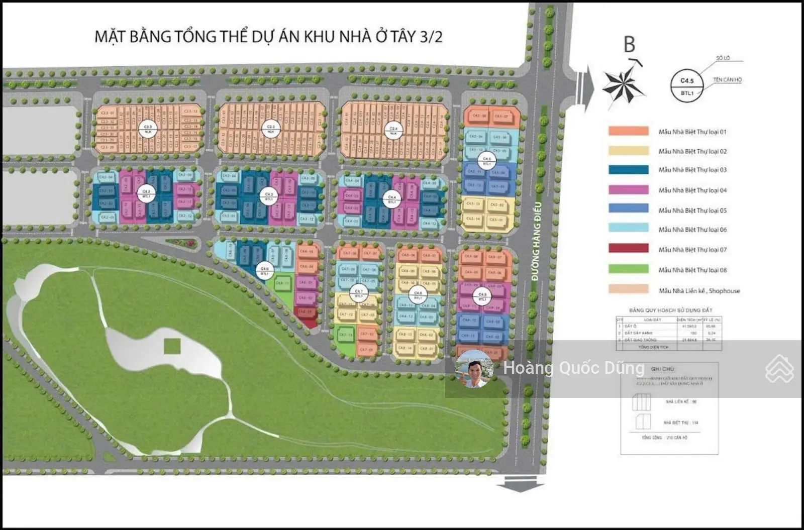 Bán 3 lô đất đẹp khu Biệt Thự Tây 3/2, Phường 11, Vũng Tàu. S=255m2 11,5x22m TC 100%. Giá 45 tr/m2