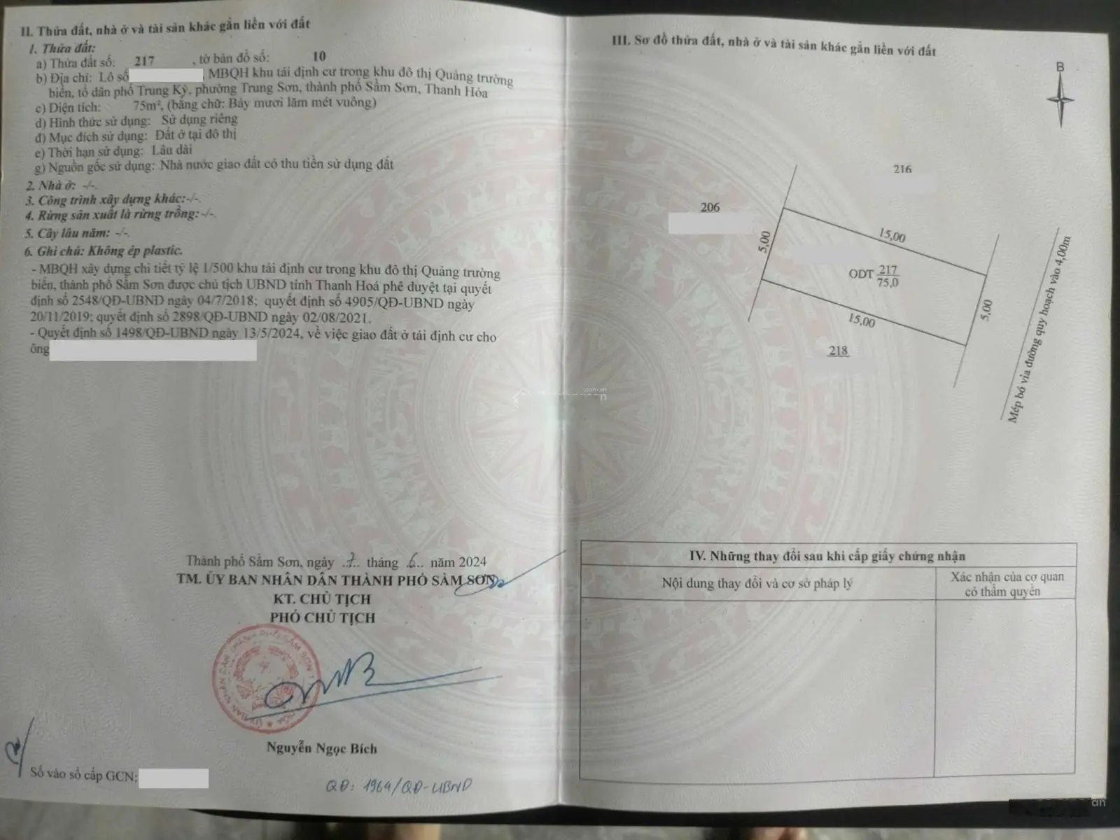 Bán gấp lô đất khu quảng trường, cách biển Sầm Sơn 300m, giá hơn 37tr/m2 cam kết rẻ nhất thị trường