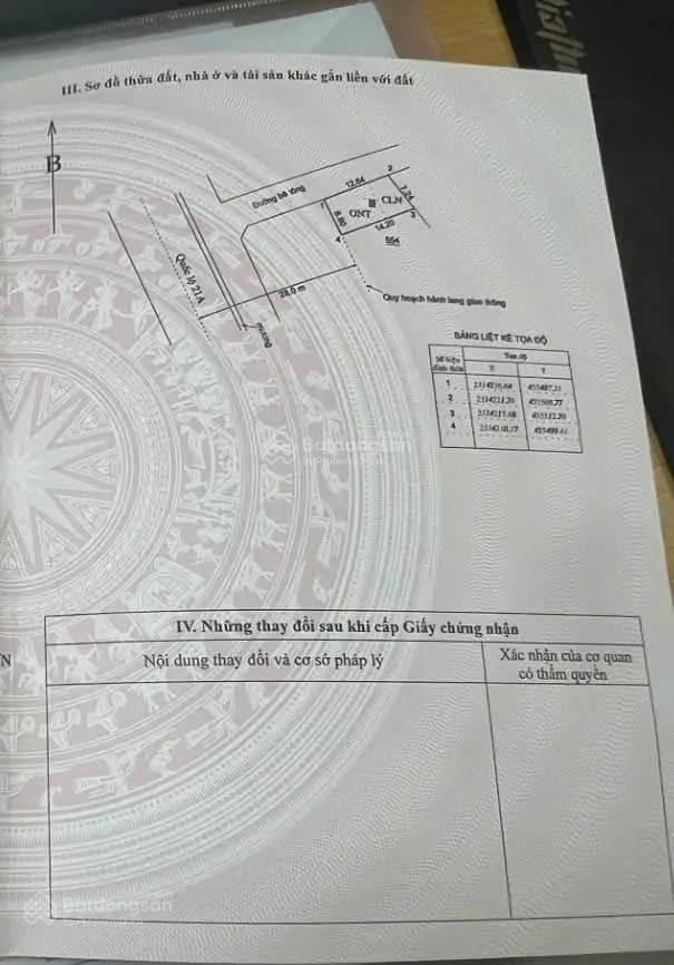 Bán đất 90m lô góc làn 1 ql21a tại xuân mai chương mỹ hà nội