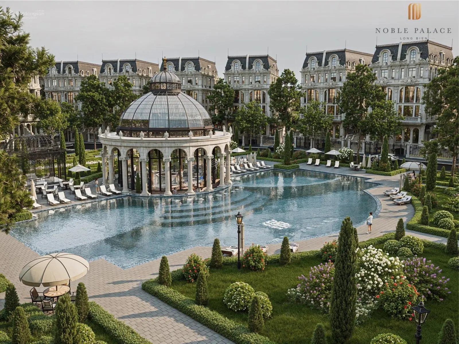 Bán biệt thự Noble Palace Long Biên 150m2, 5 tầng - 380tr/1m2. Cạnh Vinhomes Riverside