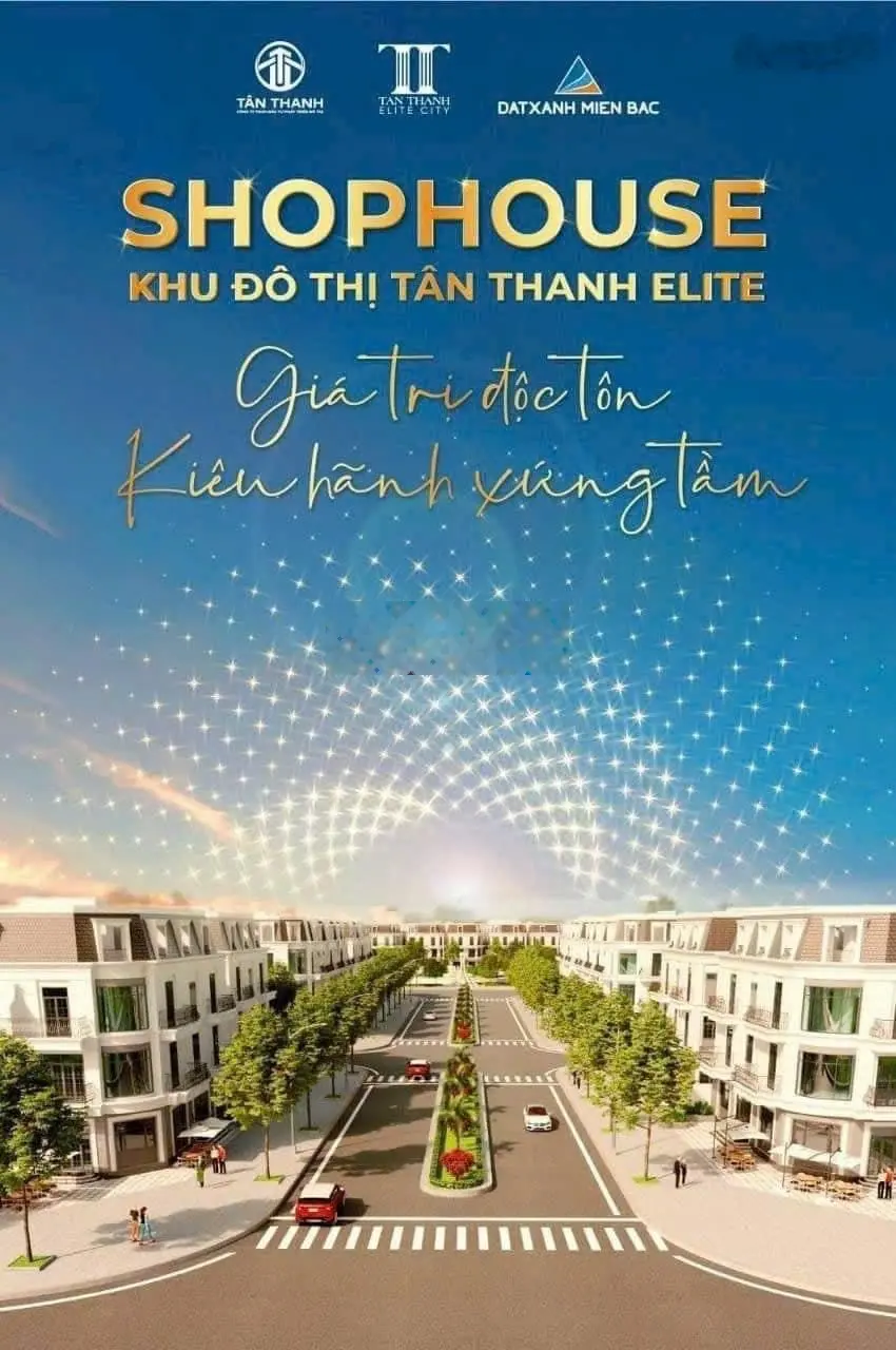 Bán shophouse đẹp tại Tân Thanh Elite City, 5,5 tỷ, 138m2, 8 PN, 4 PT