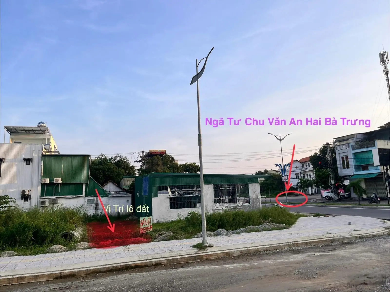 Chính chủ bán lô đất 100m2 sát ngã tư Chu Văn An, Hai Bà Trưng Quảng Ngãi sổ hồng chính chủ