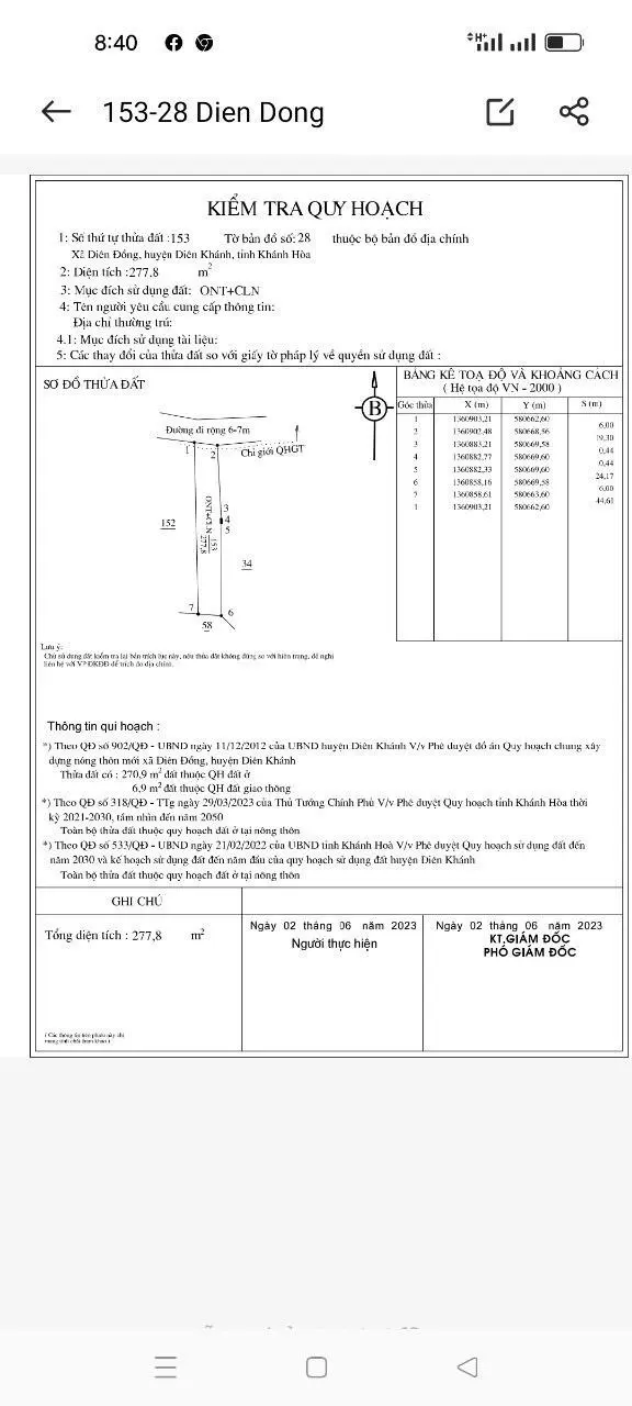 Bán đất Diên Đồng giá rẻ 277m2 giá chỉ 590 triệu