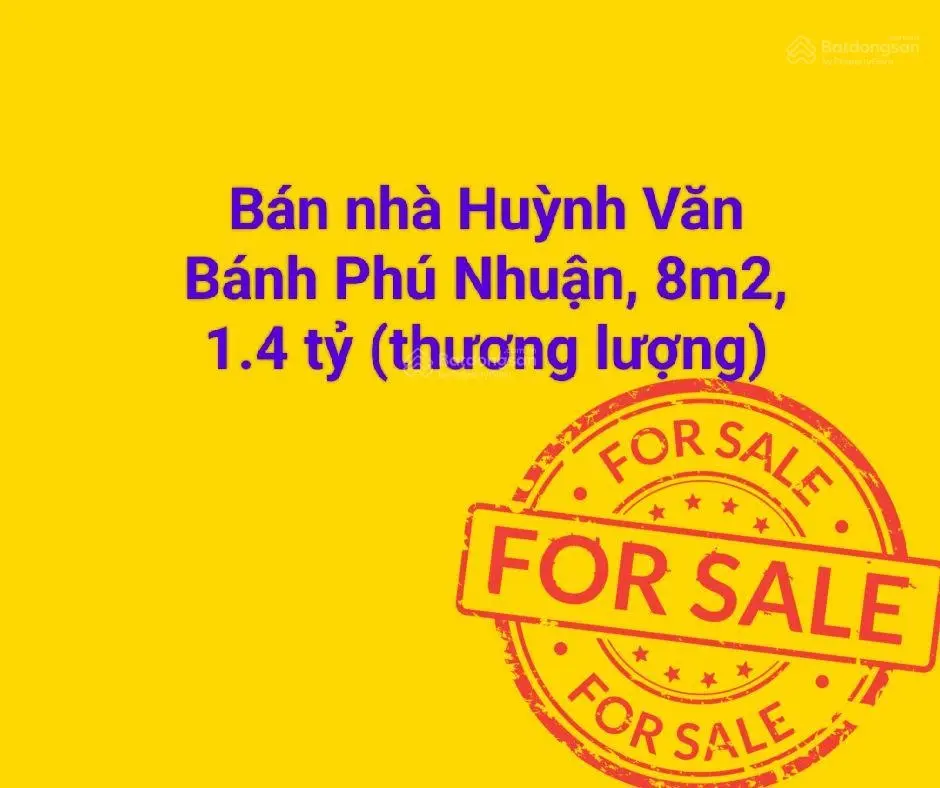 Bán nhà Huỳnh Văn Bánh Phú Nhuận - Nhà nhỏ - Giá tốt - Ở ngay