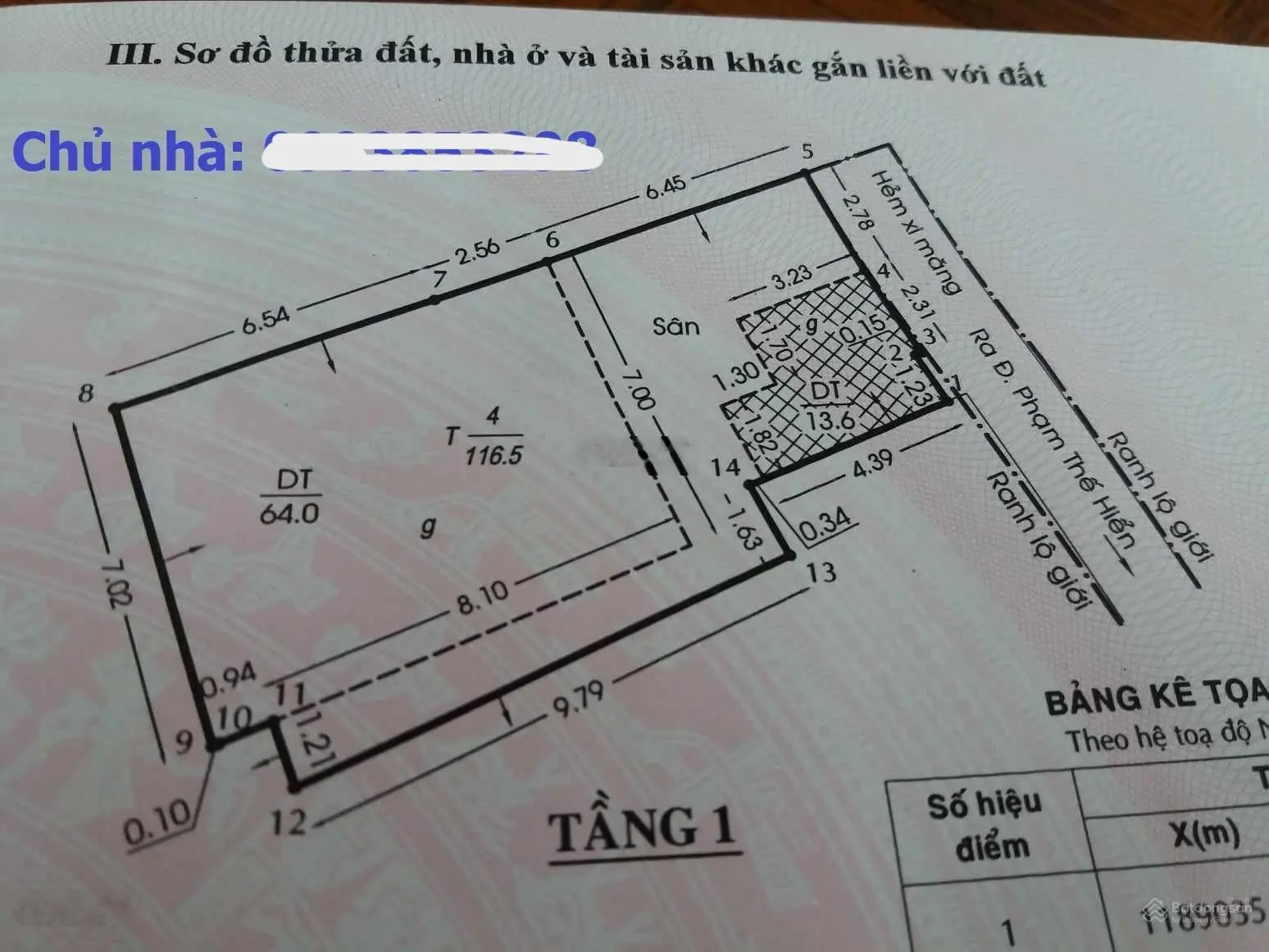 Bán nhà riêng 116,5 m2 chính chủ, phường 2, Quận 8 HCM