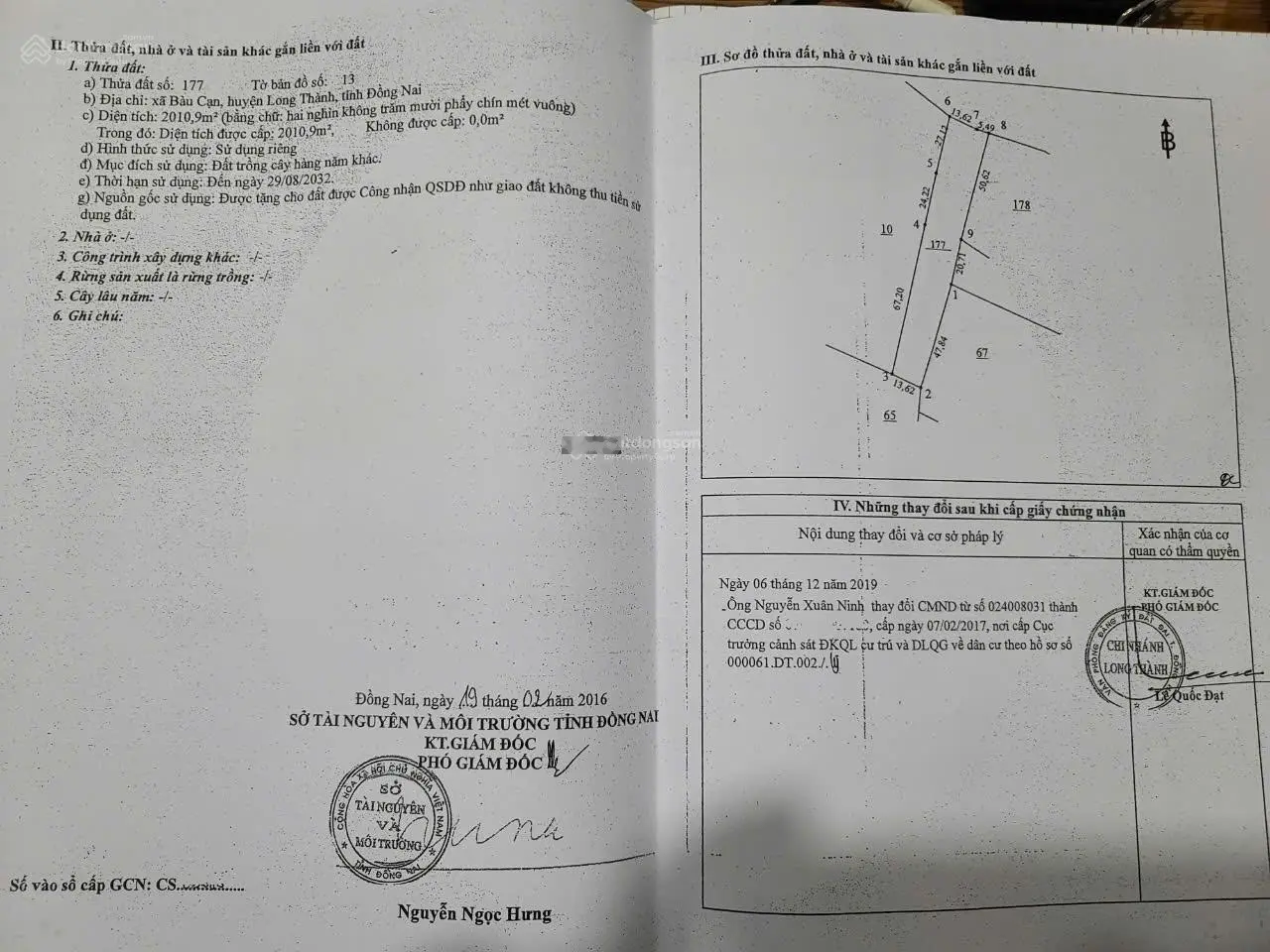 Cần bán gấp đất diện tích 12.300m2 xã Bàu Cạn, Long Thành, Đồng Nai