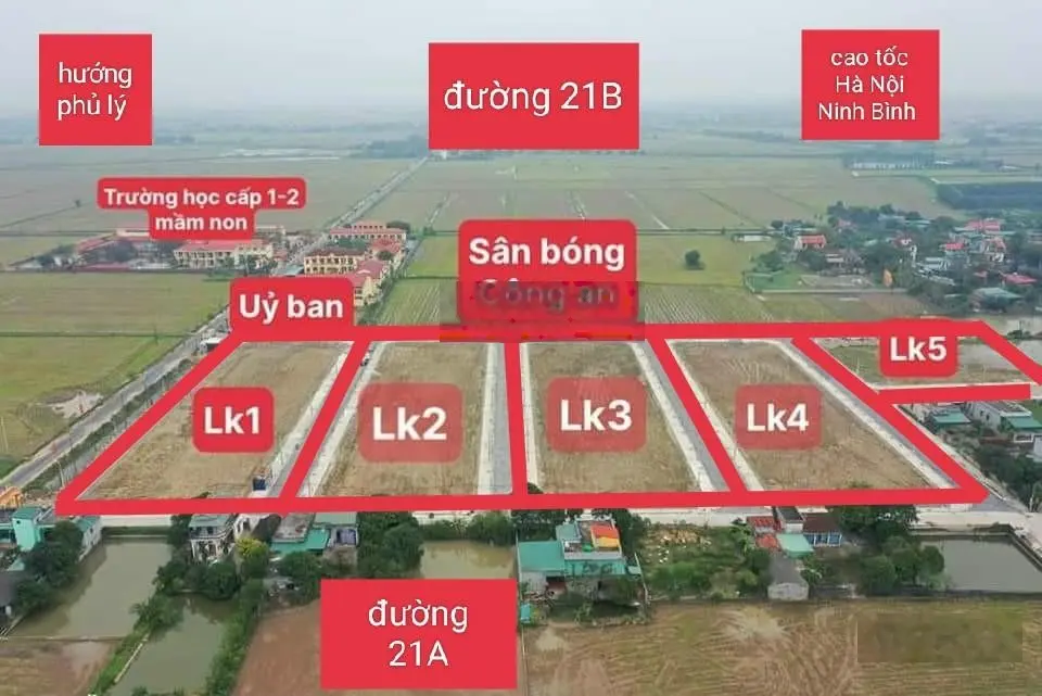 Bán đất nền khu đấu giá Liêm Phong diện tích 85-90m2, ngay sát trường học cấp 1,2 vị trí trung tâm.